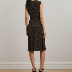 Best Vilodie Geo-Print Belted Dress Women Dresses