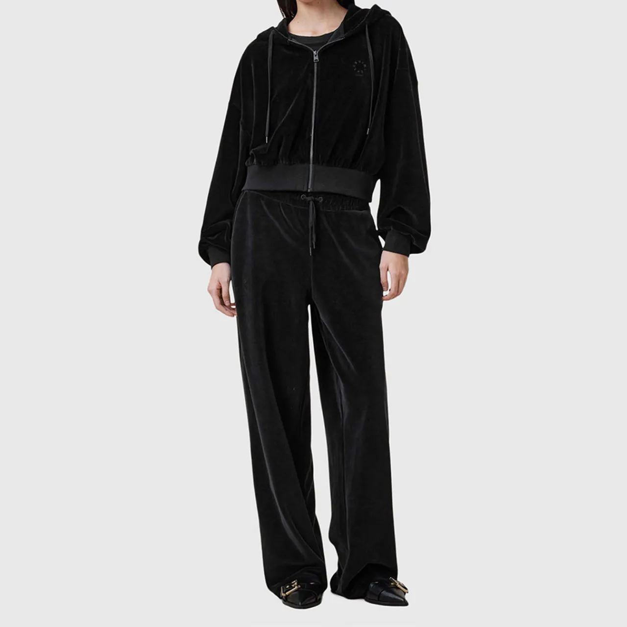 New Vin Velvet Logo Track Pants Women Trousers & Shorts