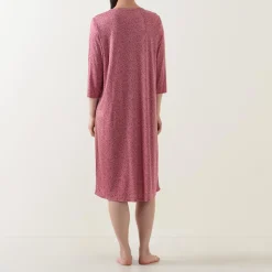 Vines Printed Night Dress Women Sleepwear