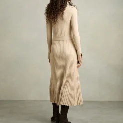 Discount Vinette Belted Rib-Knit Dress Women Dresses