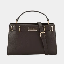 Best Violet Belted Midi Bag Women Crossbody Bags|Top Handle Bags