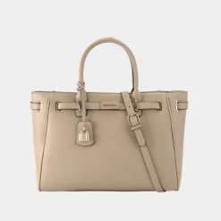 Best Violet Belted Tote Bag Women Top Handle Bags|Tote Bags