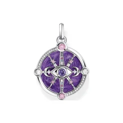 Clearance Violet Eye Motif Pendant Women Necklaces