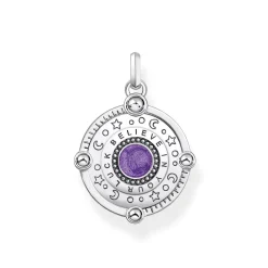 Clearance Violet Eye Motif Pendant Women Necklaces