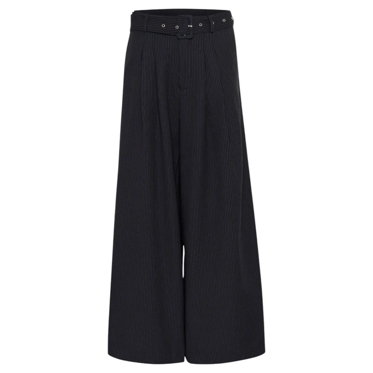 Best Vitta Striped Belted Wide-Leg Trousers Women Trousers & Shorts