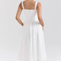 New Vivien Broderie Anglais Flared Sundress Women Dresses