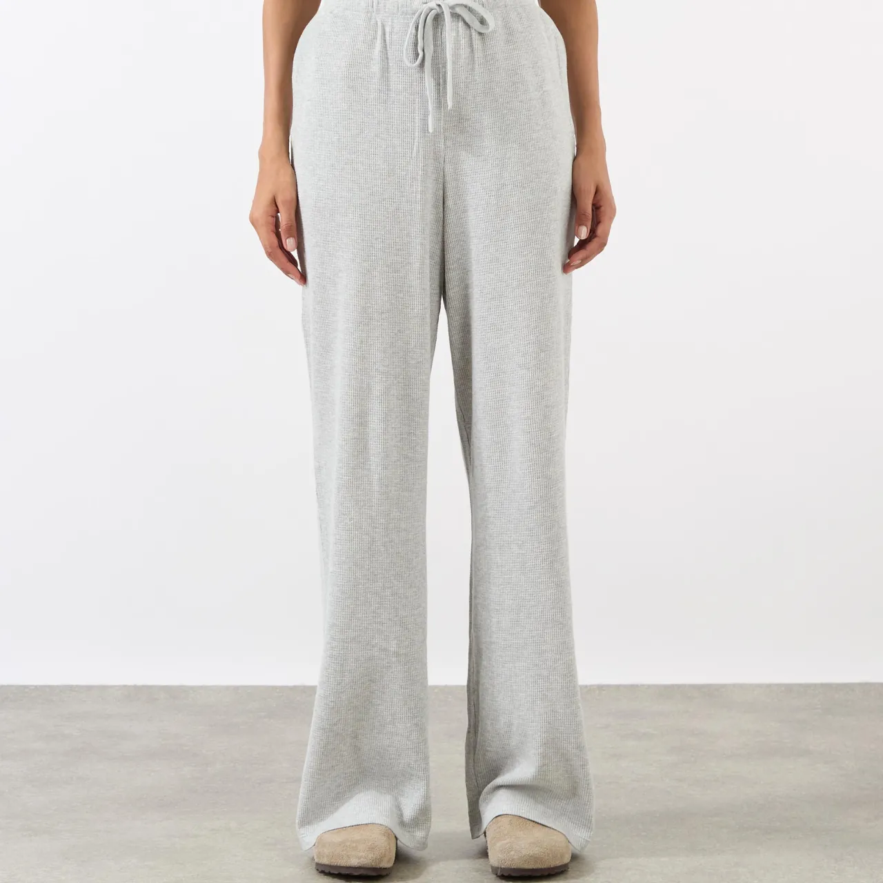 Sale Waffle Straight Leg Sweatpants Women Activewear