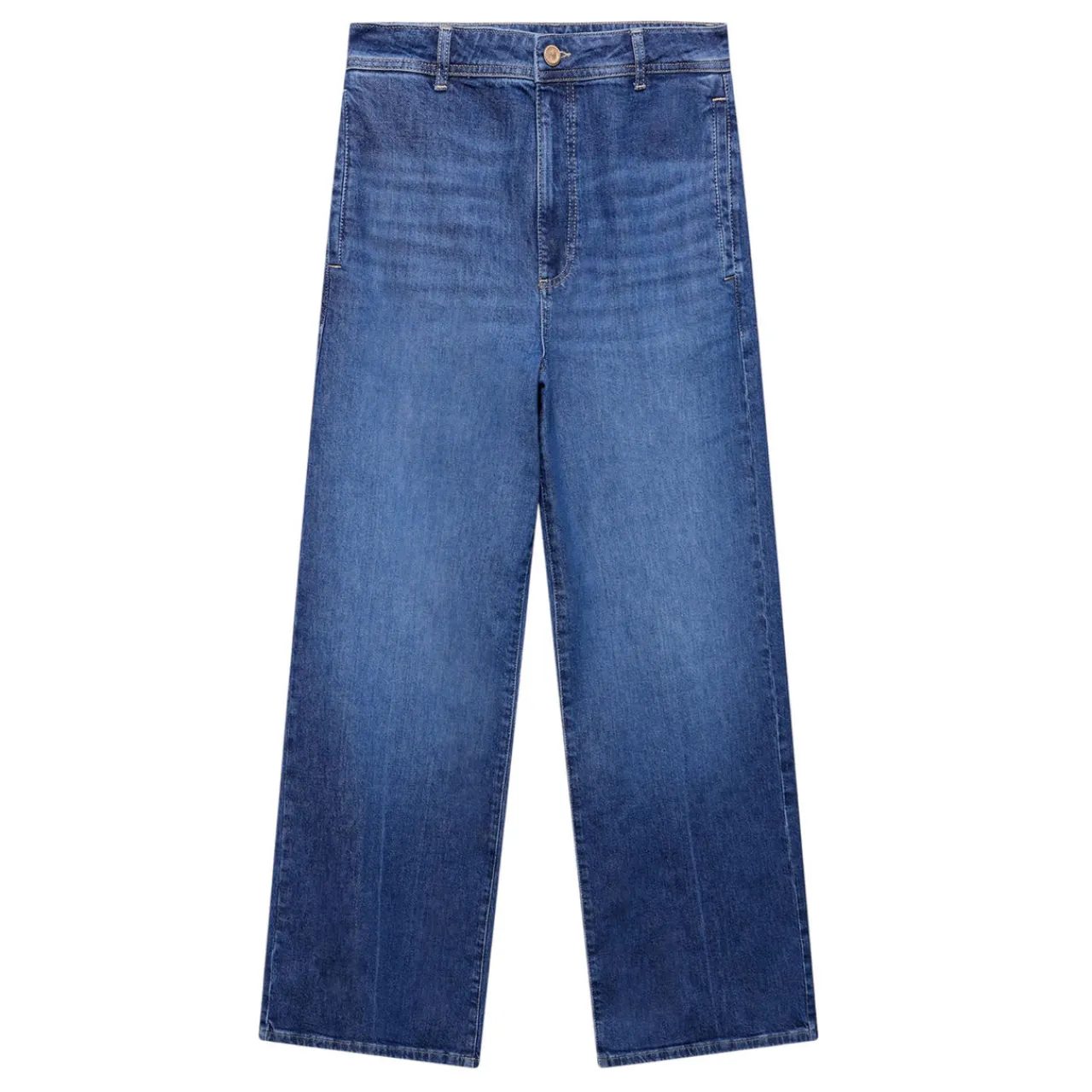 Clearance Washed Wide Leg Jeans Women Denim
