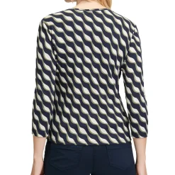 Discount Wave Graphic Cardigan Women Coats & Jackets