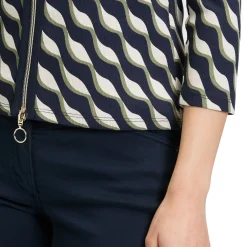 Discount Wave Graphic Cardigan Women Coats & Jackets