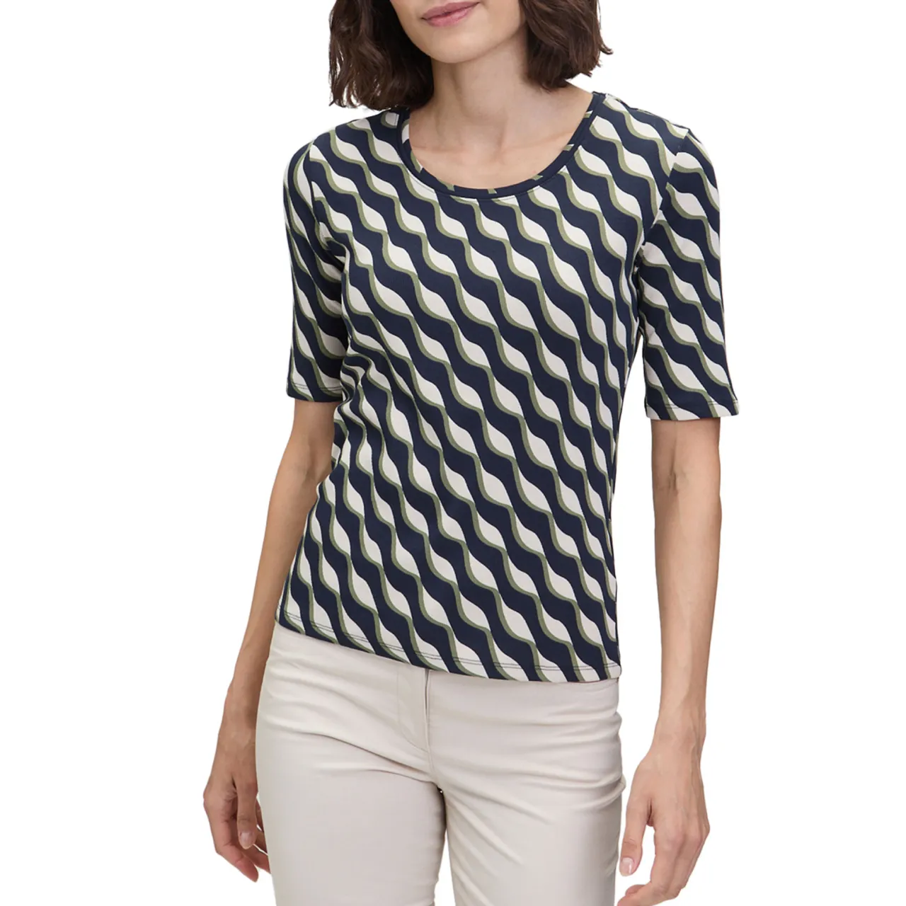 Hot Wave Graphic T-Shirt Women Tops