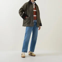 Hot Waxed Barn Jacket Women Coats & Jackets
