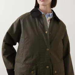 Hot Waxed Barn Jacket Women Coats & Jackets
