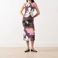 New Wild Flowers Fitted Dress Women Dresses