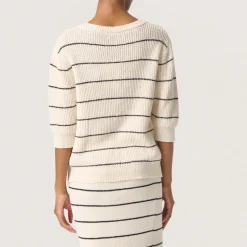 Winta Stripe Knit Cardigan Women Sweaters & Cardigans