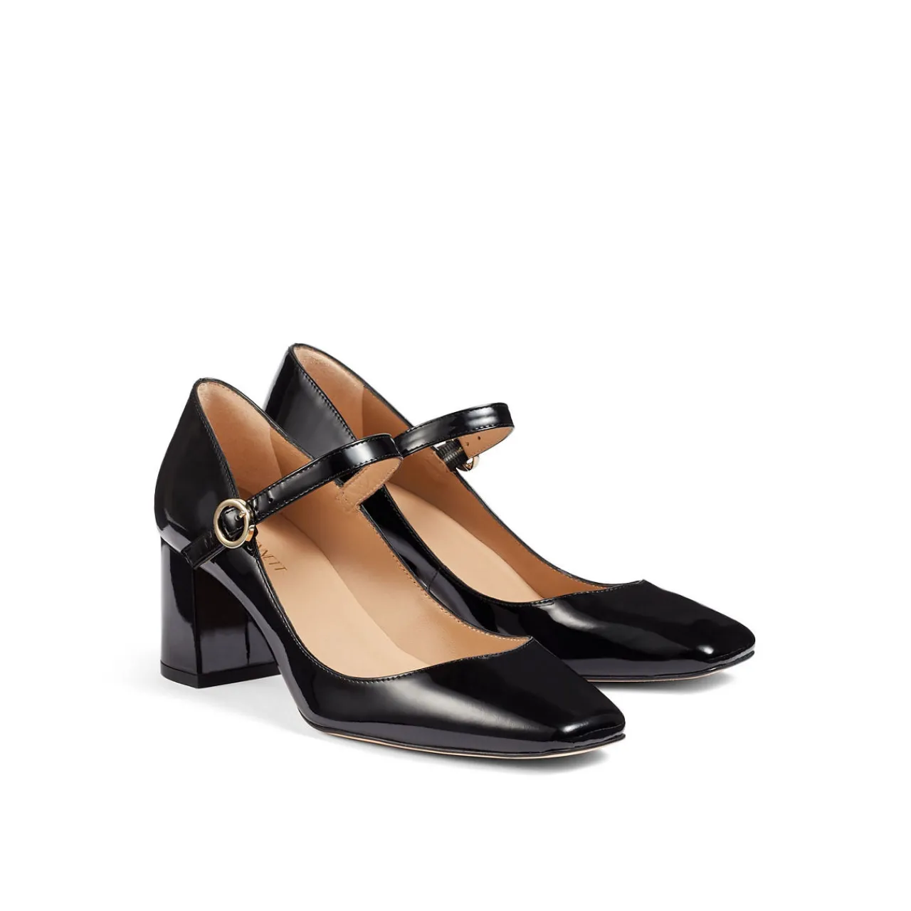 Hot Winter Patent Leather Mary Jane Block Heels Women Heels