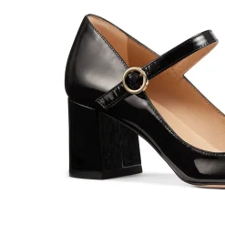 Hot Winter Patent Leather Mary Jane Block Heels Women Heels