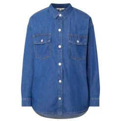 Woodrow Logo Denim Shirt Women Tops