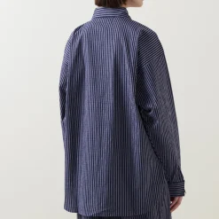 New Yew Striped Pyjama Shirt Women Sleepwear