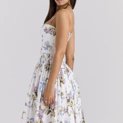 Clearance Ysabella Floral Ribbon Sundress Women Dresses