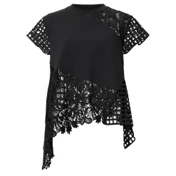 Hot Zala Asymmetric Crochet Top Women Tops