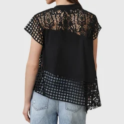 Hot Zala Asymmetric Crochet Top Women Tops