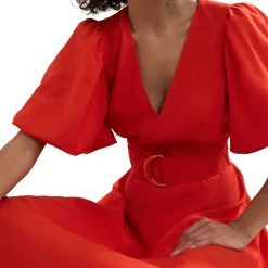 Clearance Zarah Puff Sleeve Flared Dress Women Dresses|Mother Of The Bride