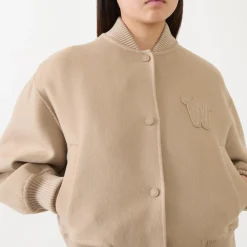 Discount Zelante Logo Bomber Jacket Women Coats & Jackets