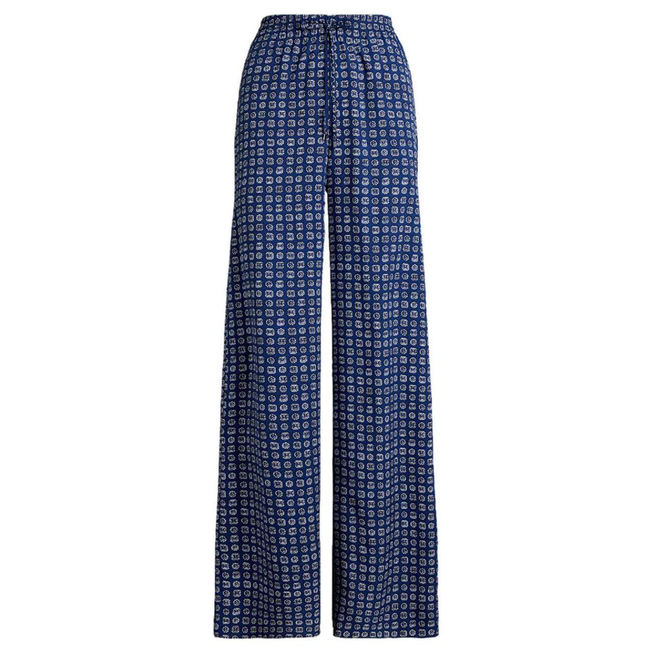 Ziakash Geo-Print Wide Leg Trousers Women Trousers & Shorts