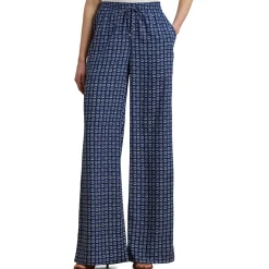 Ziakash Geo-Print Wide Leg Trousers Women Trousers & Shorts