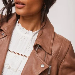 Best Zip Leather Biker Jacket Women Coats & Jackets