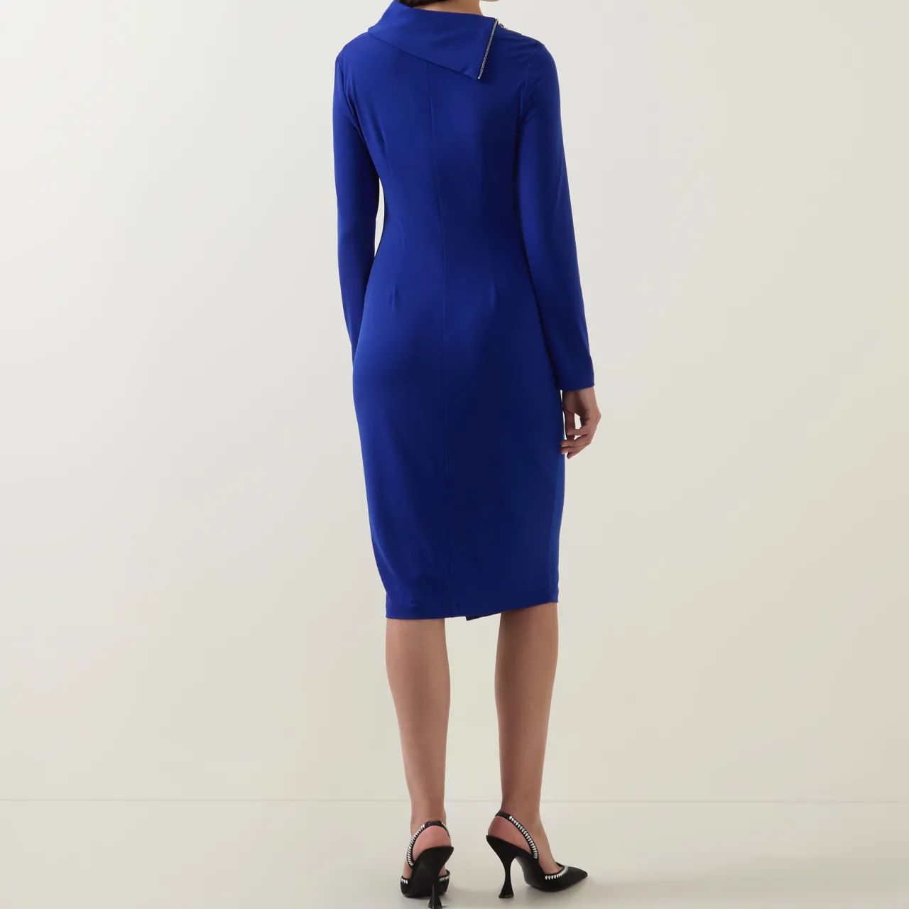 Discount Zip-Detail Fitted Dress Women Dresses