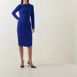 Discount Zip-Detail Fitted Dress Women Dresses