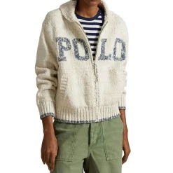 Best Zip-Up Logo Sweater Women Sweaters & Cardigans