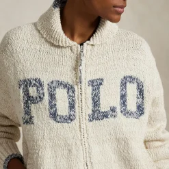 Best Zip-Up Logo Sweater Women Sweaters & Cardigans