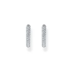 Clearance Zirconia Pavé Hoop Earrings Women Earrings